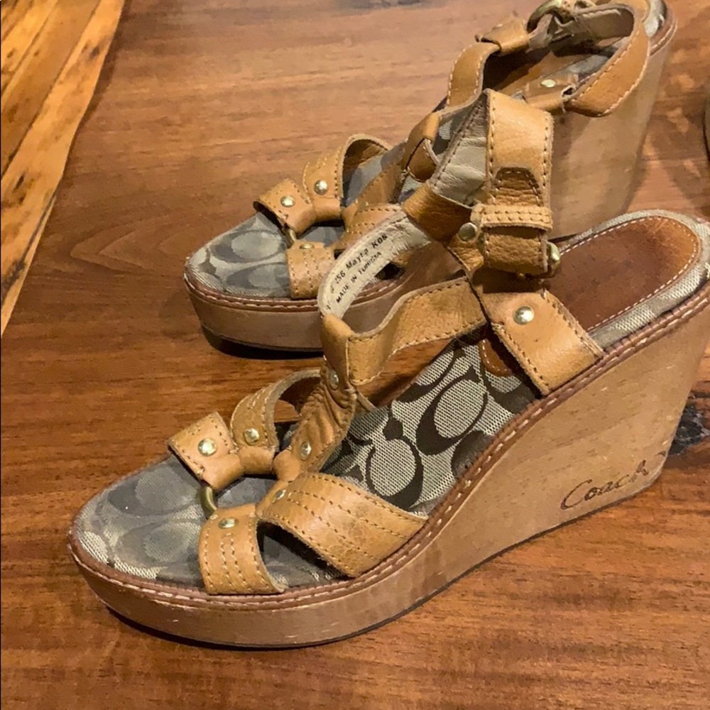 Coach wedge sandals - Picture 2 of 5
